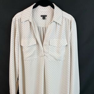 Ann Taylor polka dot blouse
